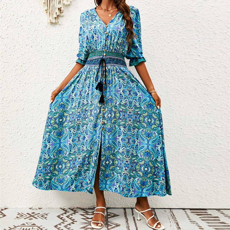 Josiane | Maxi Kjole Breeze i Stentøj