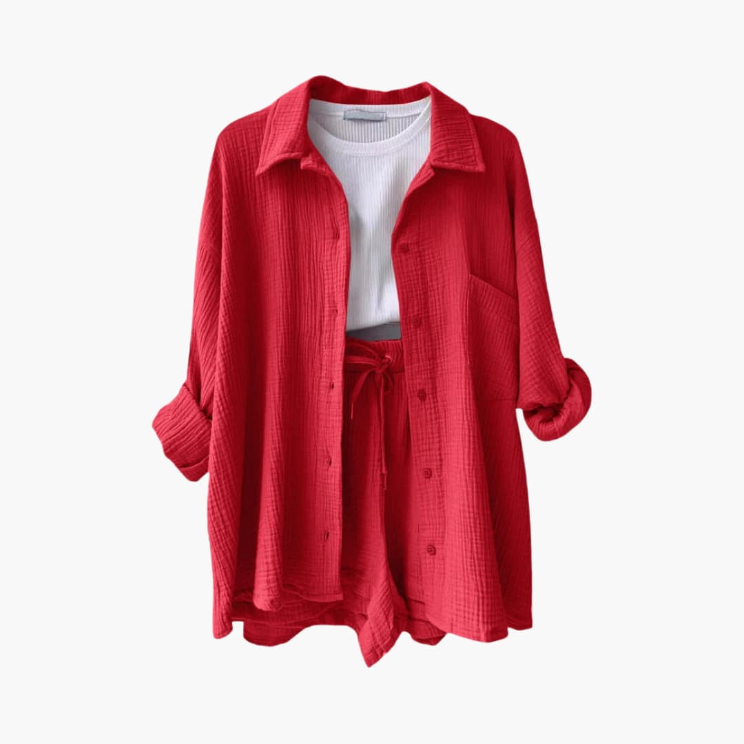 Aurélie | Elegant og Casual To-delt Sæt