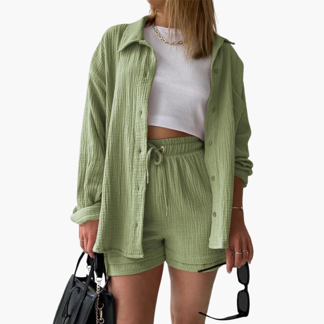 Aurélie | Elegant og Casual To-delt Sæt