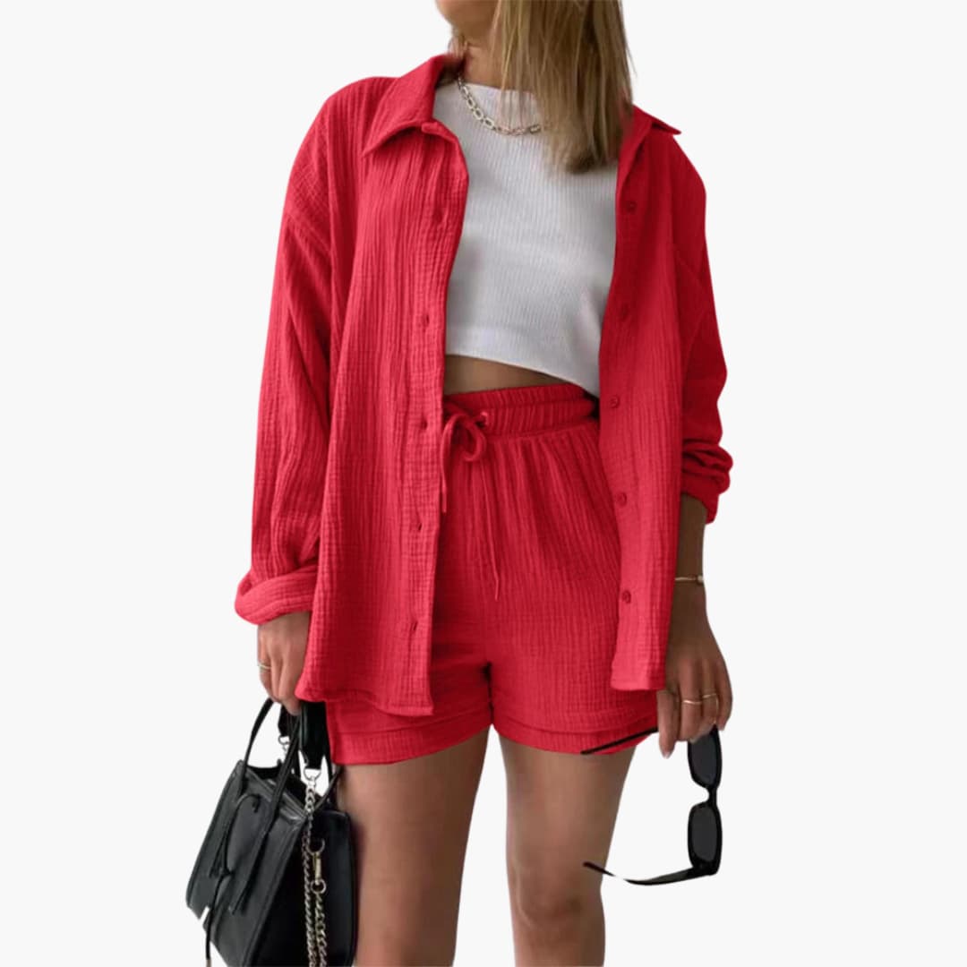 Aurélie | Elegant og Casual To-delt Sæt