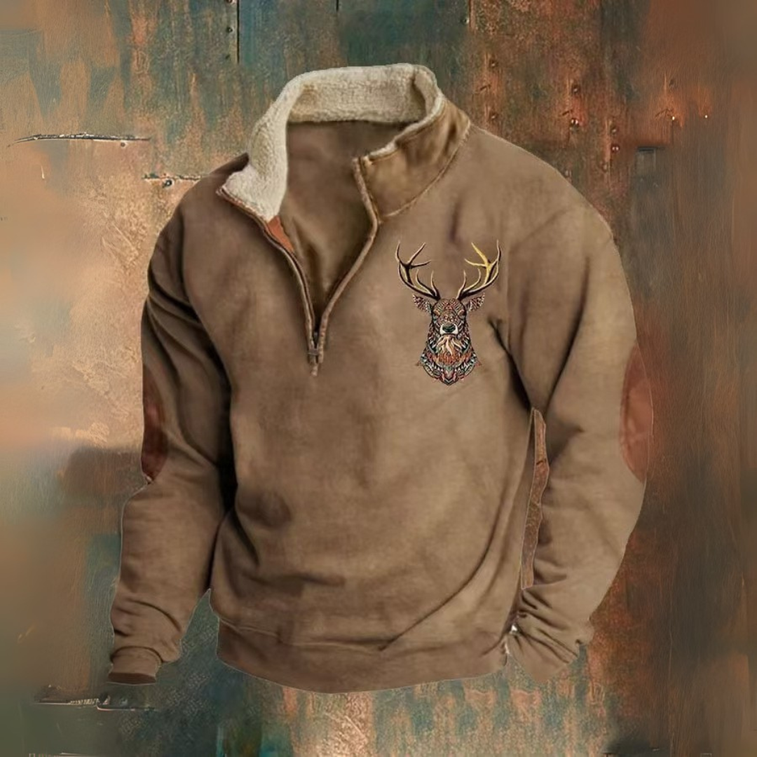 Laurent Pullover med kvart lynlås