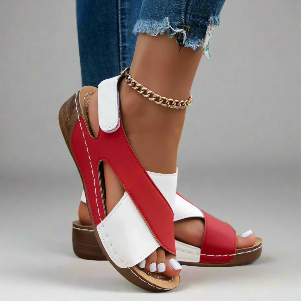 Alwine | Håndlavede SANDALER på Hæl i Premium Materialer