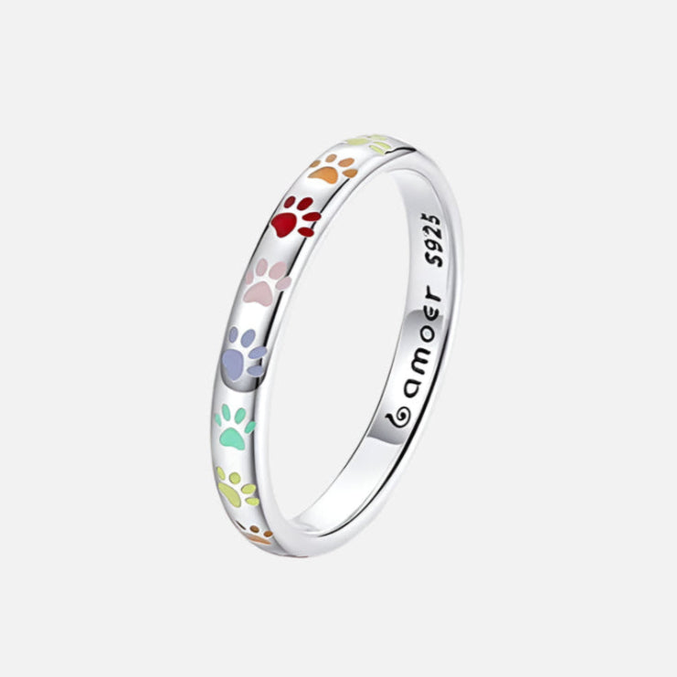 Sølvring i form af en pote