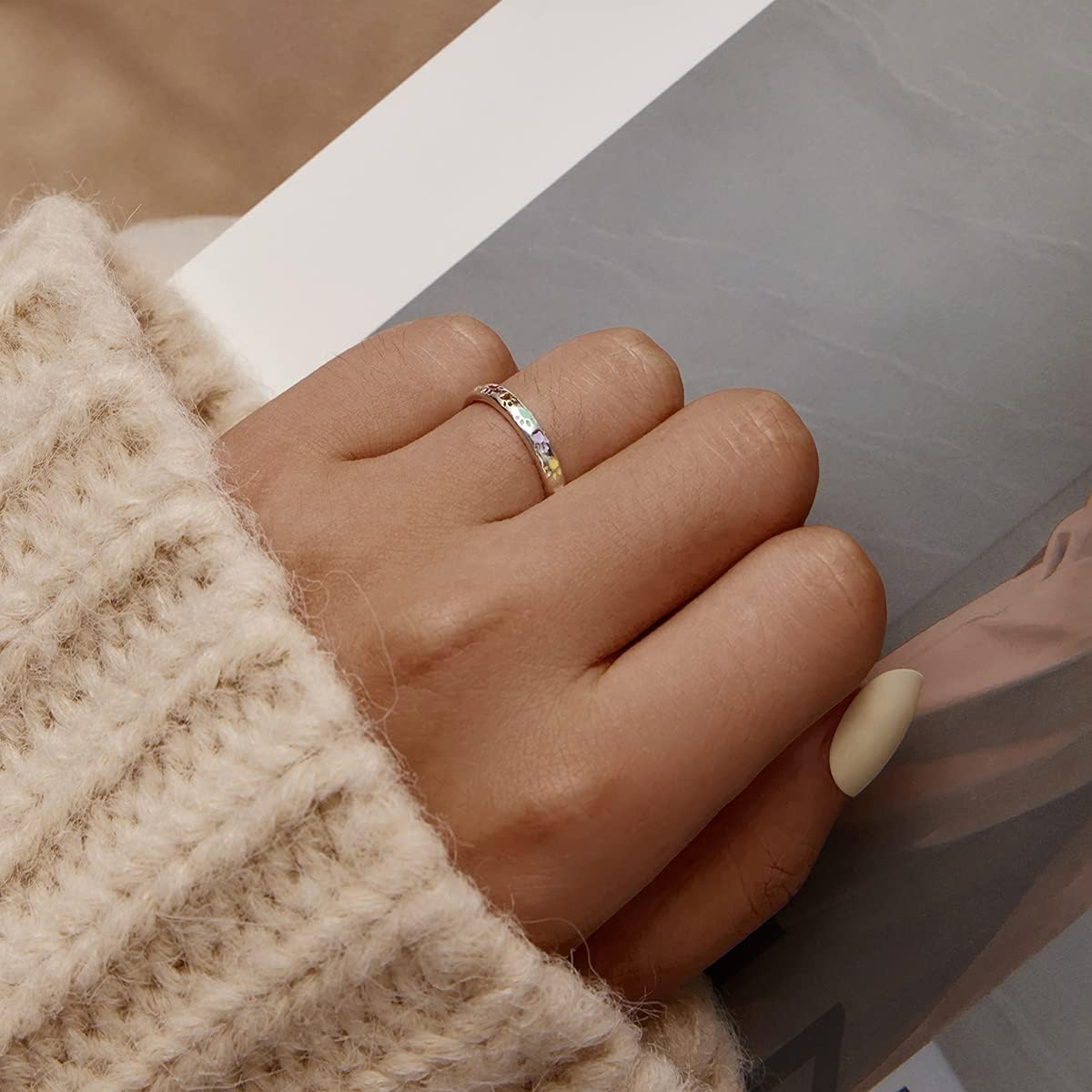 Sølvring i form af en pote