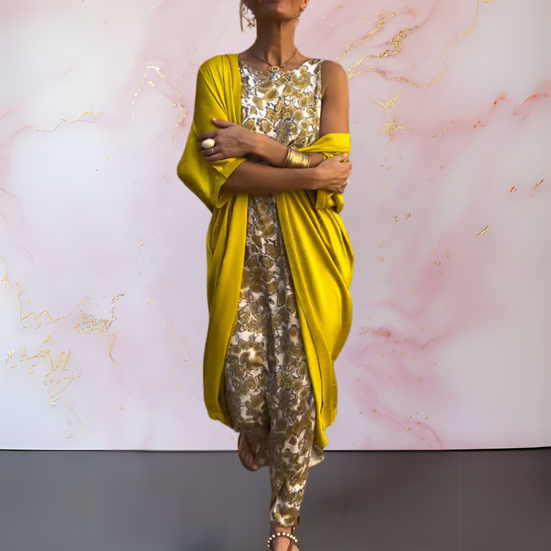 Melanie | Elegant Kjole med Vest