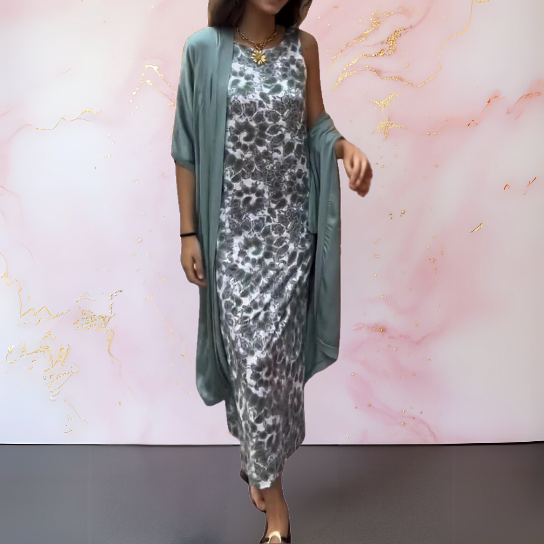 Melanie | Elegant Kjole med Vest