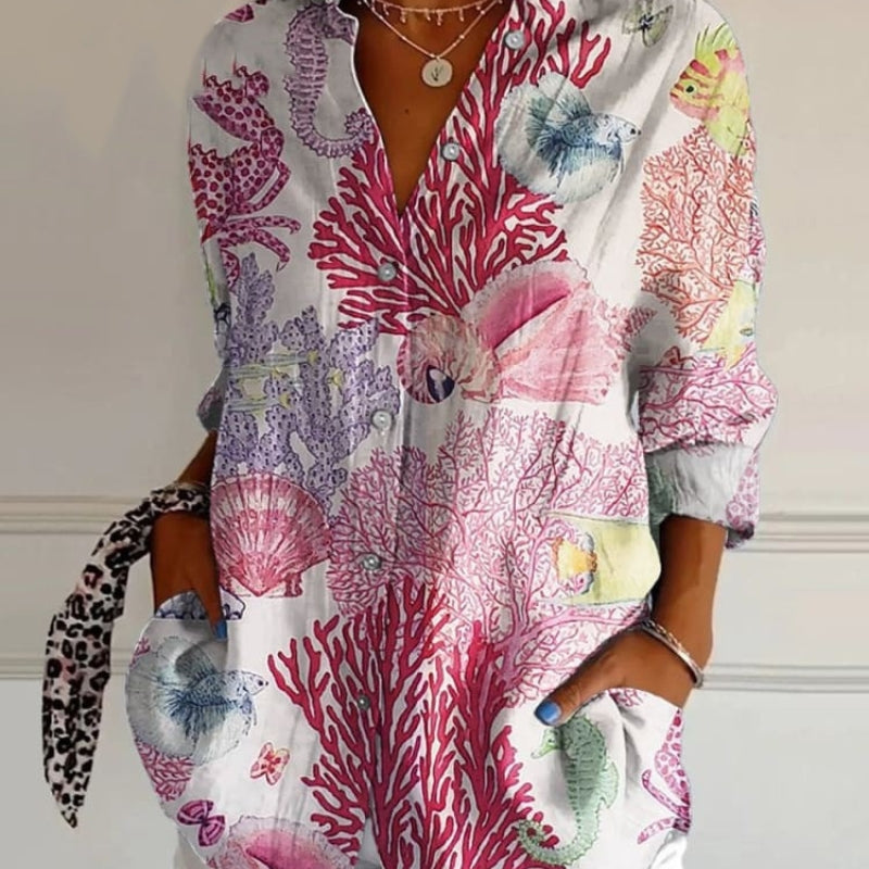 Diane | Elegant Kunstnerisk Bluse