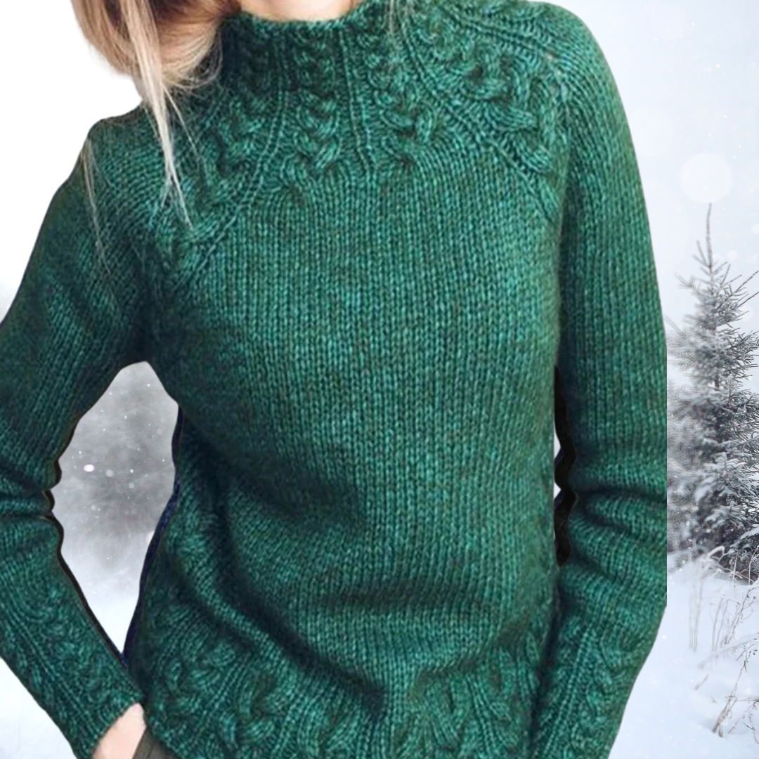 Bernadette | Vintage sweater med høj krave