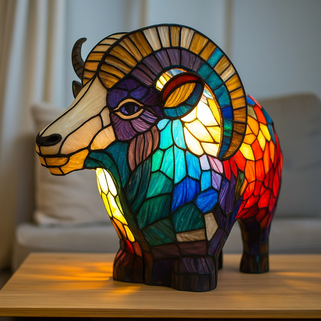 Bijou | Magisk Lampe med Farvet Glas