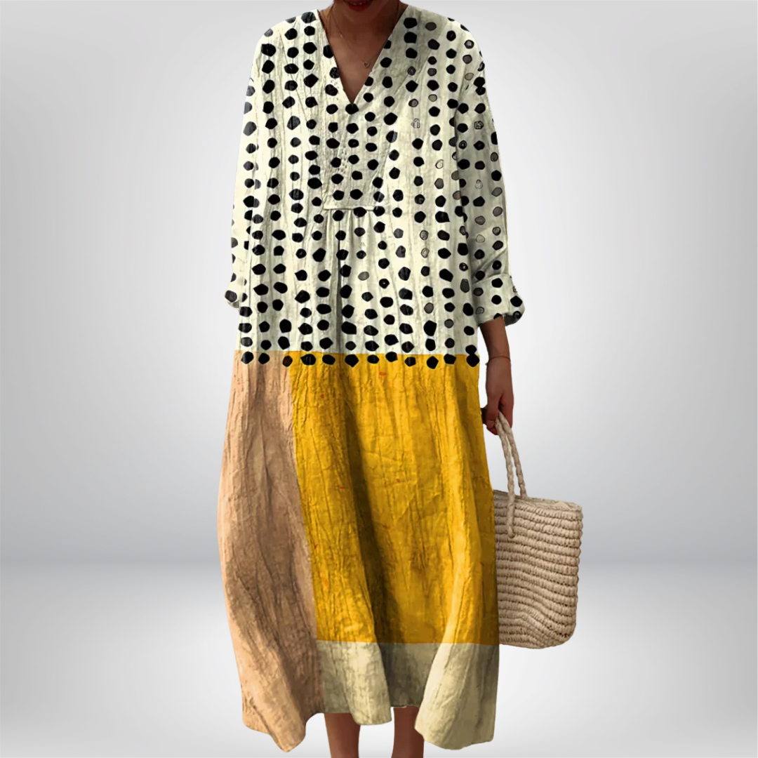 Beata | Elegant Geometrisk Kjole