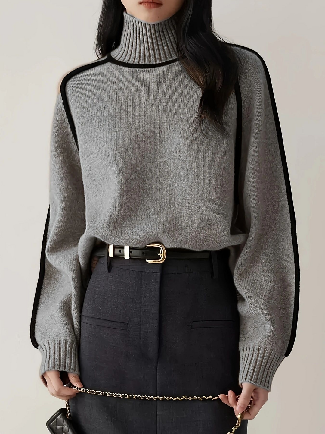Aspen | Cashmere sweater med høj hals