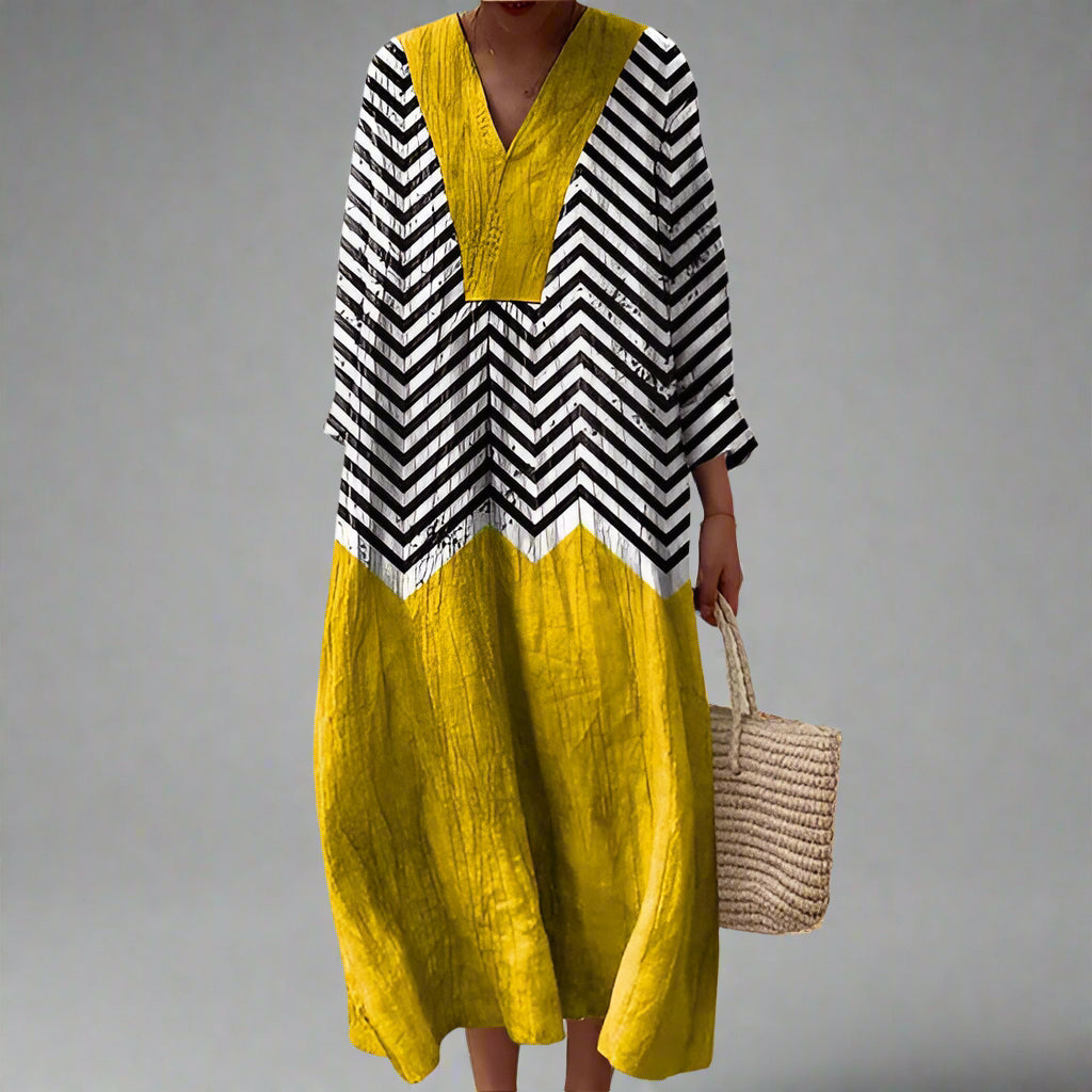 Julia™ | Elegant Geometrisk Kjole
