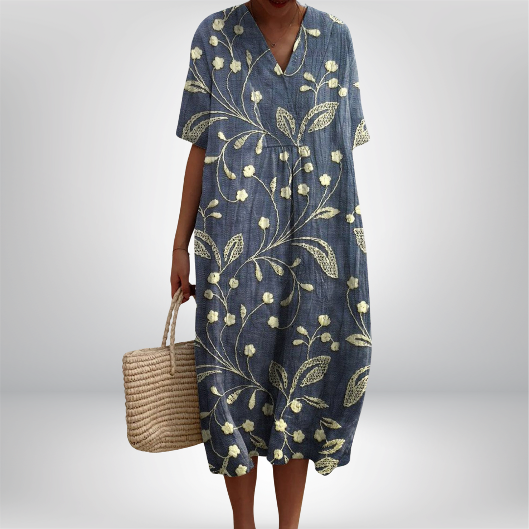 Lieke | Vintage Kjole med Blomsterprint – Limited Edition