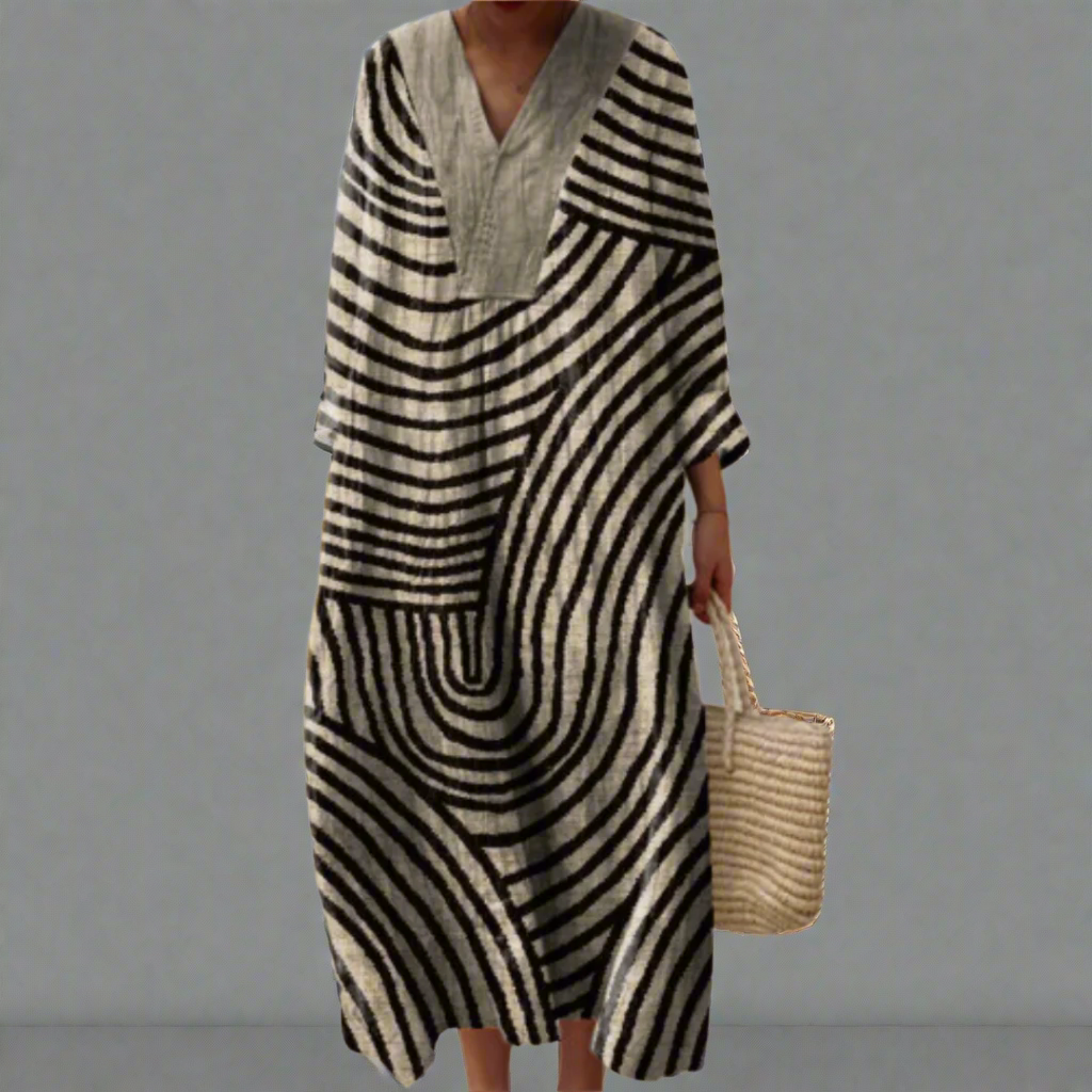 Abigail™ | Elegant Geometrisk Kjole