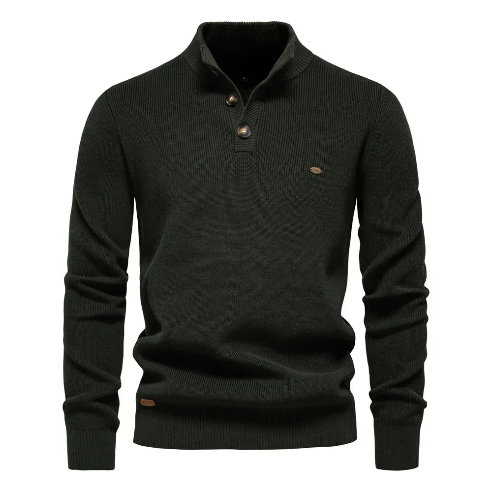 Damien™ | Elegant Højhalset Sweater