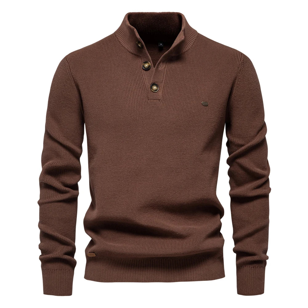 Damien™ | Elegant Højhalset Sweater