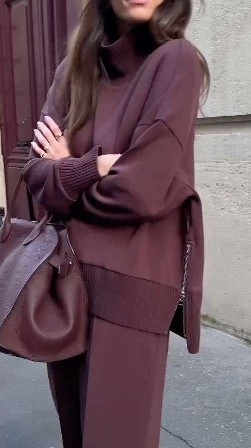 Nysselle – Luksus Co-Ord – Blødt Strikket Sæt