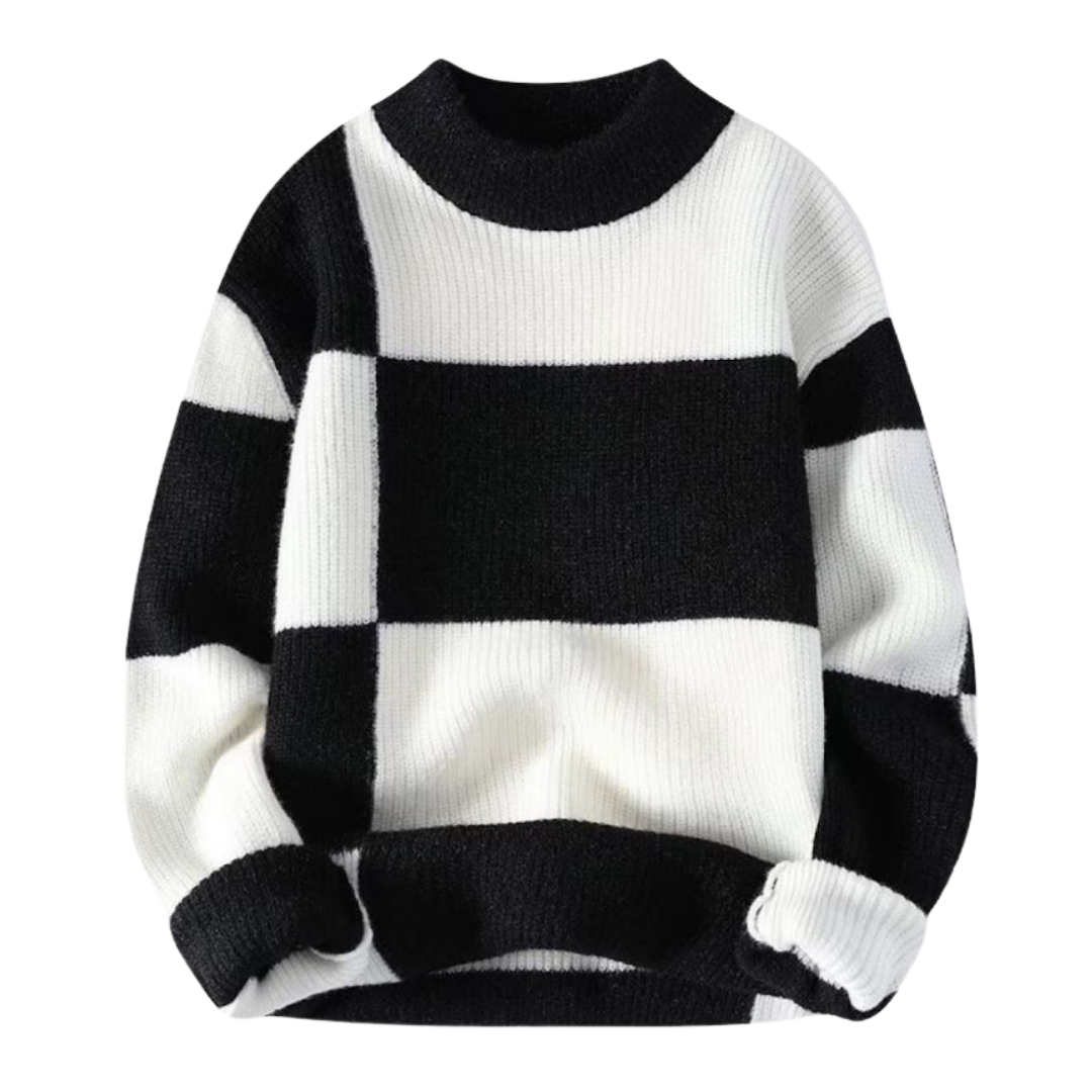 Geometrisk Sweater i Garn