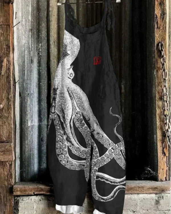 Marini™ | Jumpsuit med stort blæksprutteprint