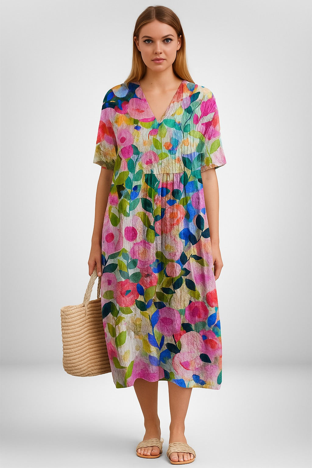 Bente | Vintage Kwiatowa Kjole