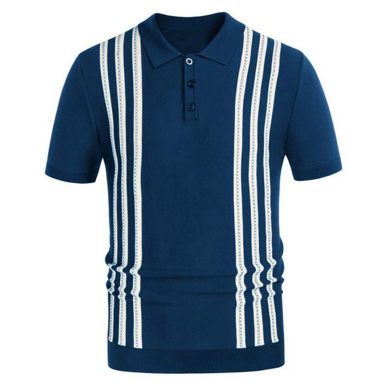 Savrani™ | Polo shirt med striber.