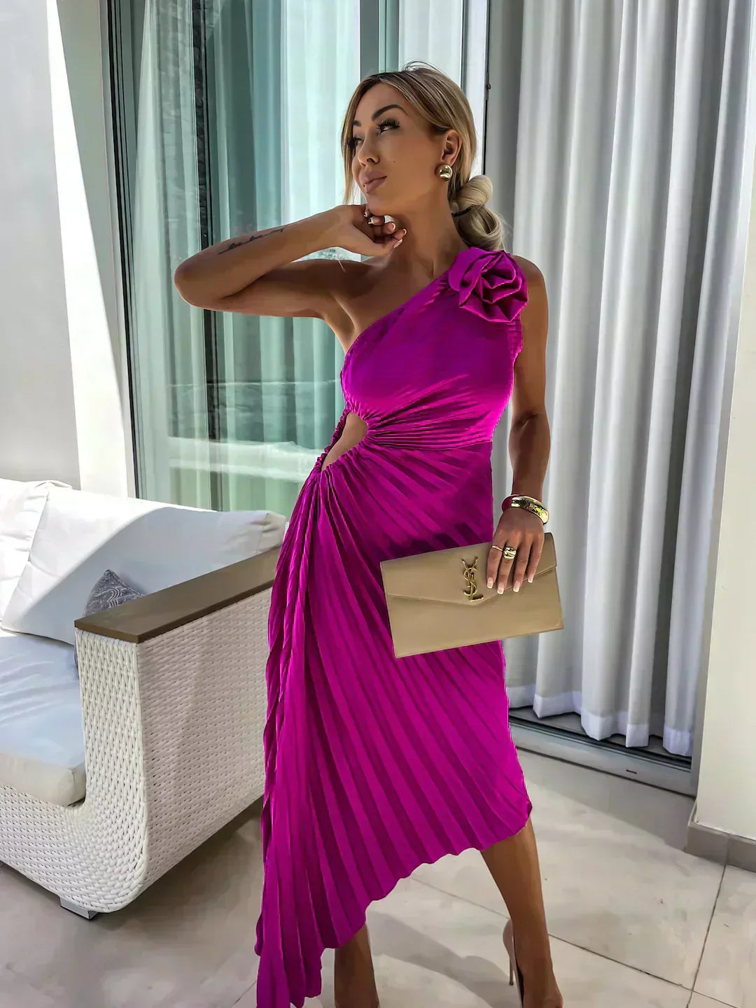 Lizbeth - Kjole med Blomsterstropper