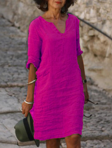 Cassie | Ideelt tilpasset kjole med v-udskæring