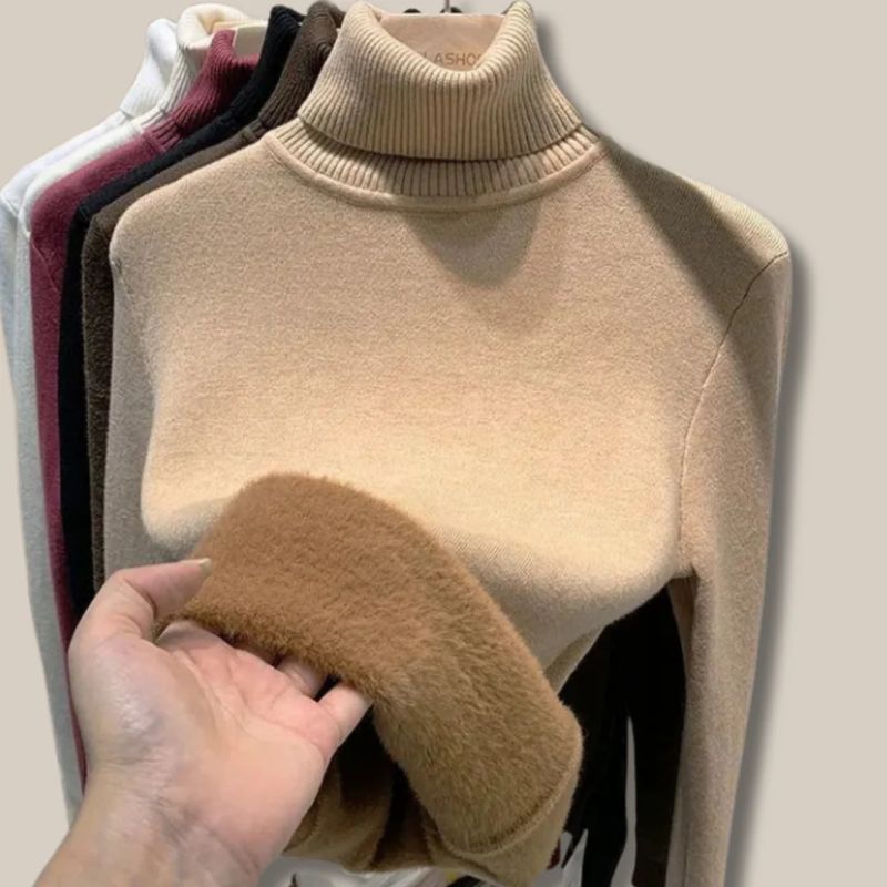 Kyra | Varm, Casual Sweater med Krave