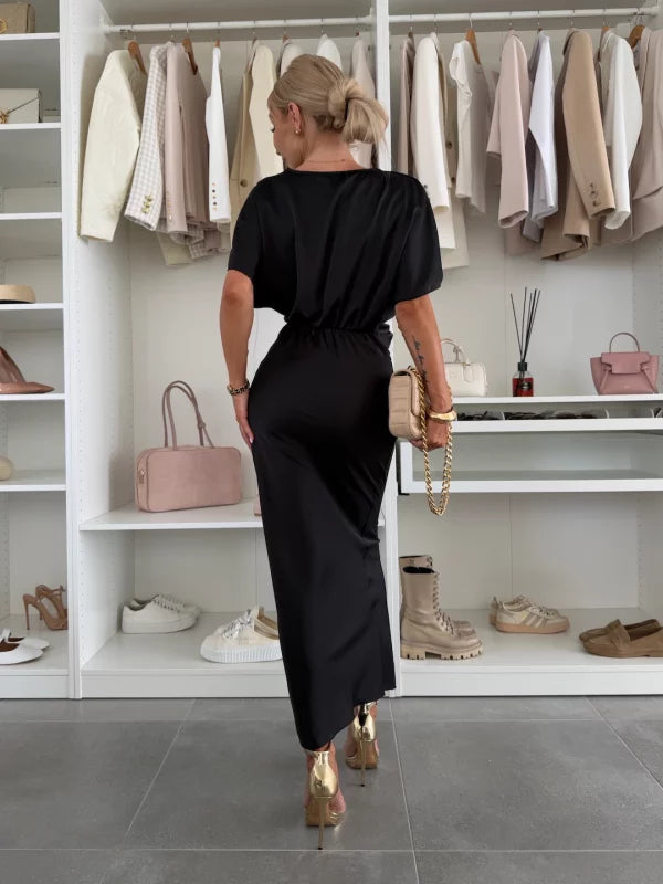 Fina™ | Lang Satin Kjole