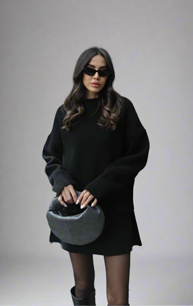 Miloria – Strikket trøje med matchende nederdel til piger