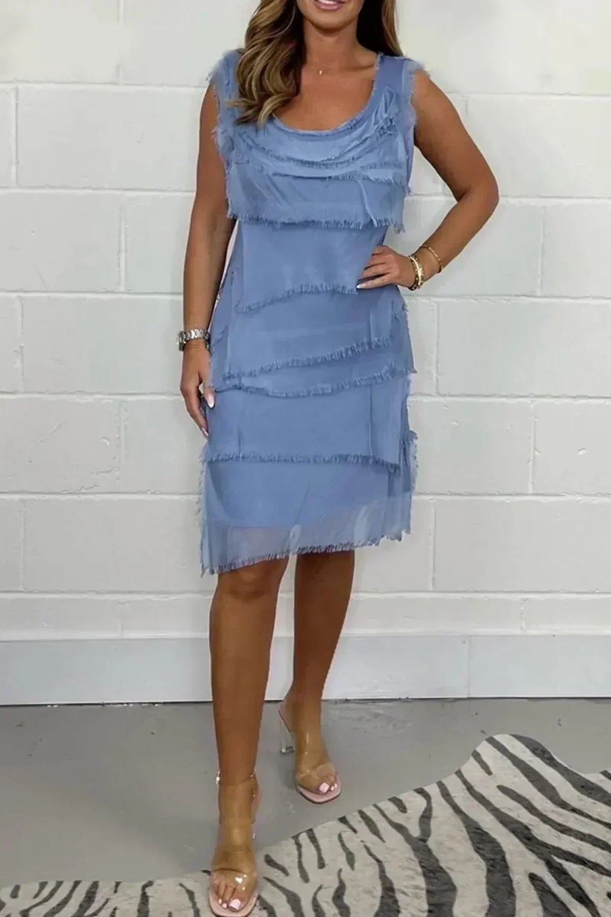 Lena™ | Løs Kjole Uden Ærmer