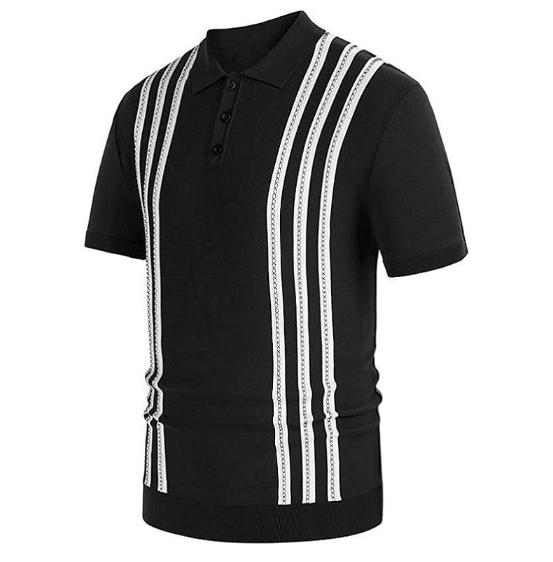 Savrani™ | Polo shirt med striber.
