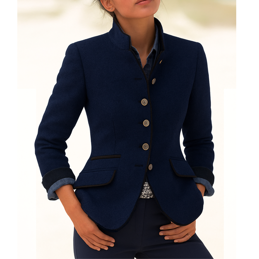 Valeria | Elegant blazer med høj krave