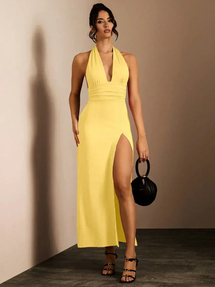 Danuta | Aftenkjole Maxi med Slids