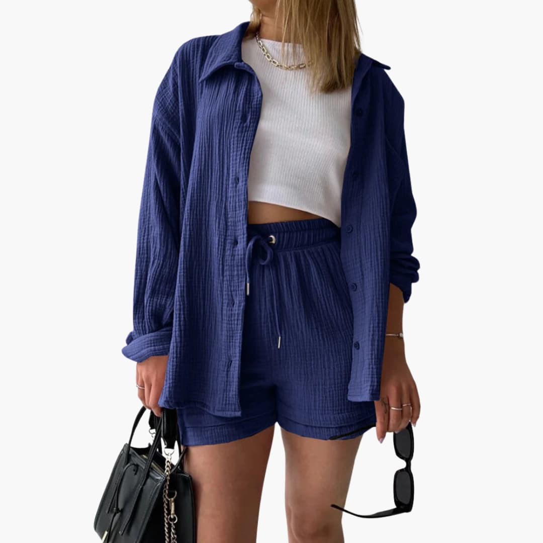 Aurélie | Elegant og Casual To-delt Sæt