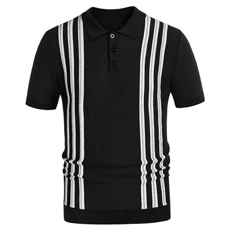 Savrani™ | Polo shirt med striber.