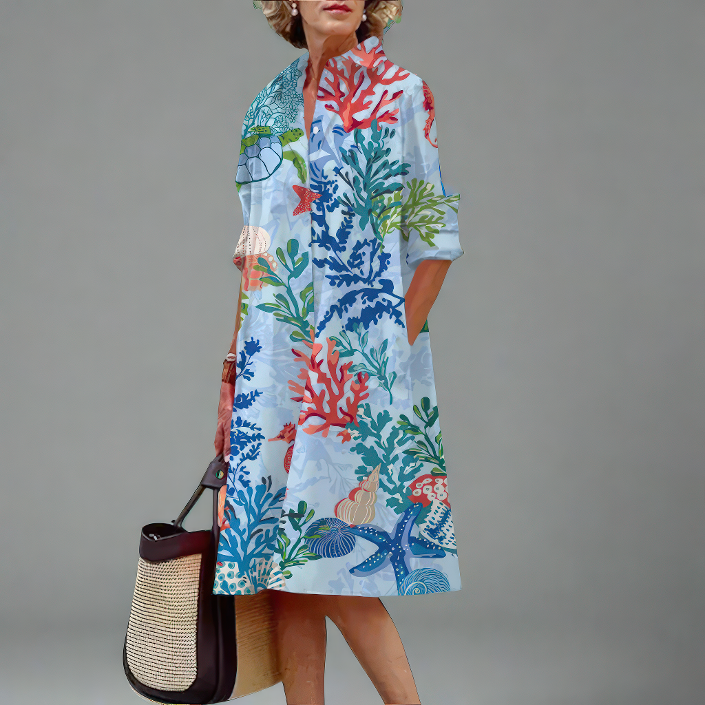 Annkathrin | Håndlavet midi kjole