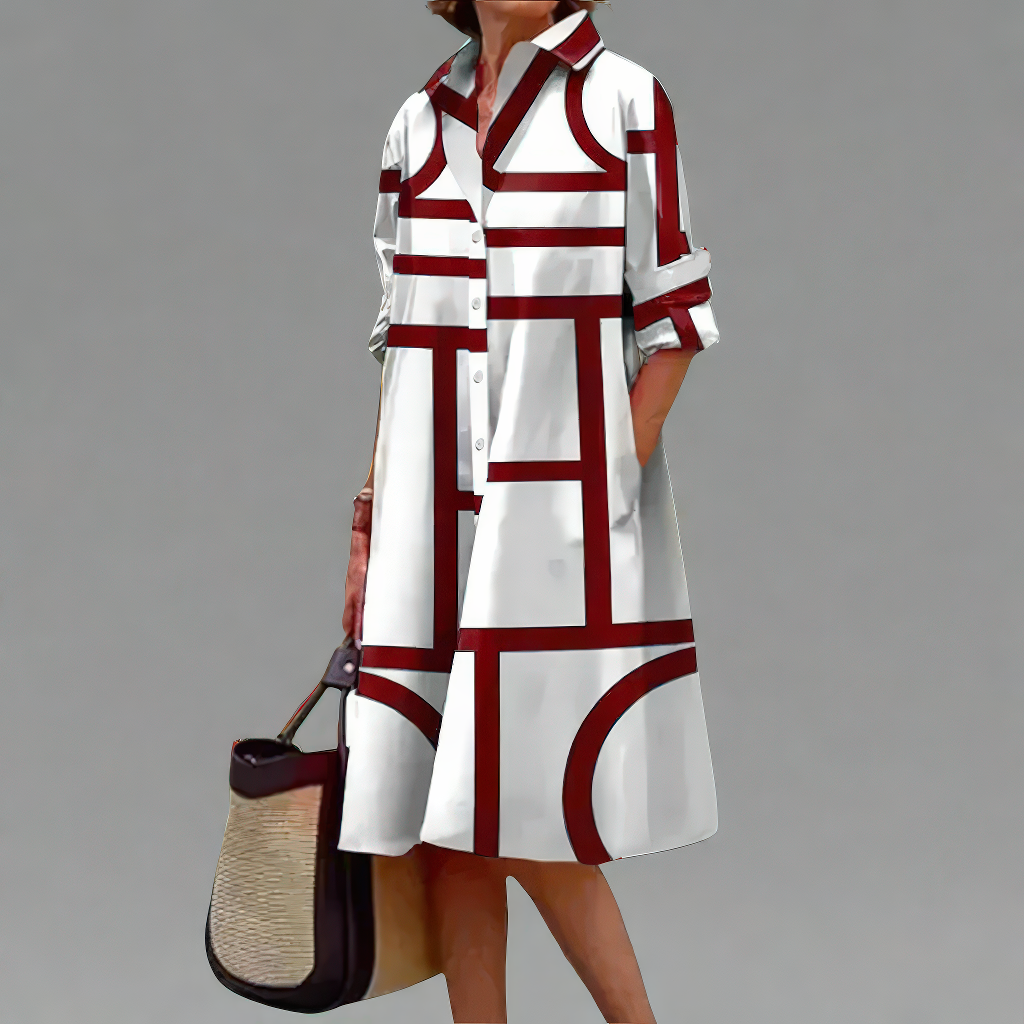 Elina | Håndlavet Midi Kjole