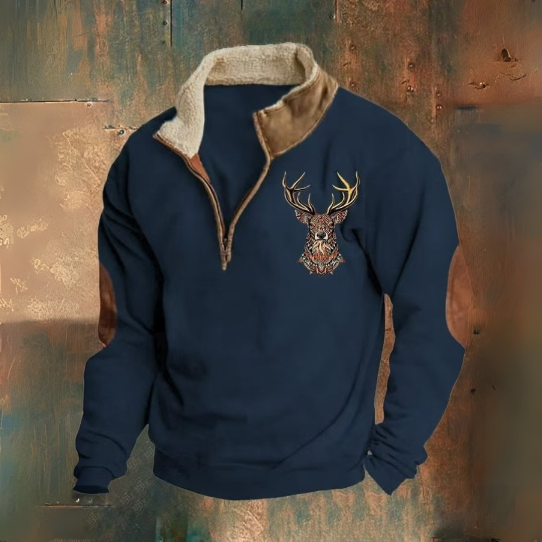 Laurent Pullover med kvart lynlås