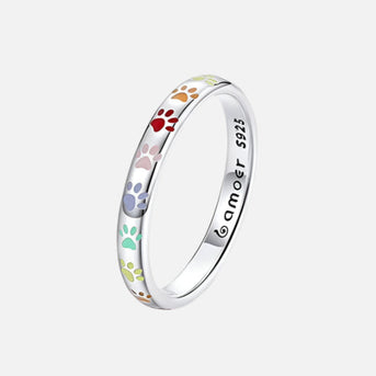 Sølvring i form af en pote