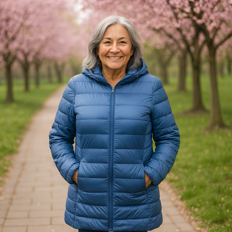 Kurtka Helsa Lang Quilted | Indigo