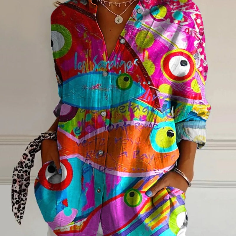 Diane | Elegant Kunstnerisk Bluse