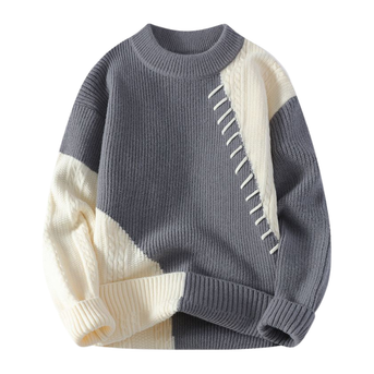Asymmetrisk Sweater med Unik Vævning