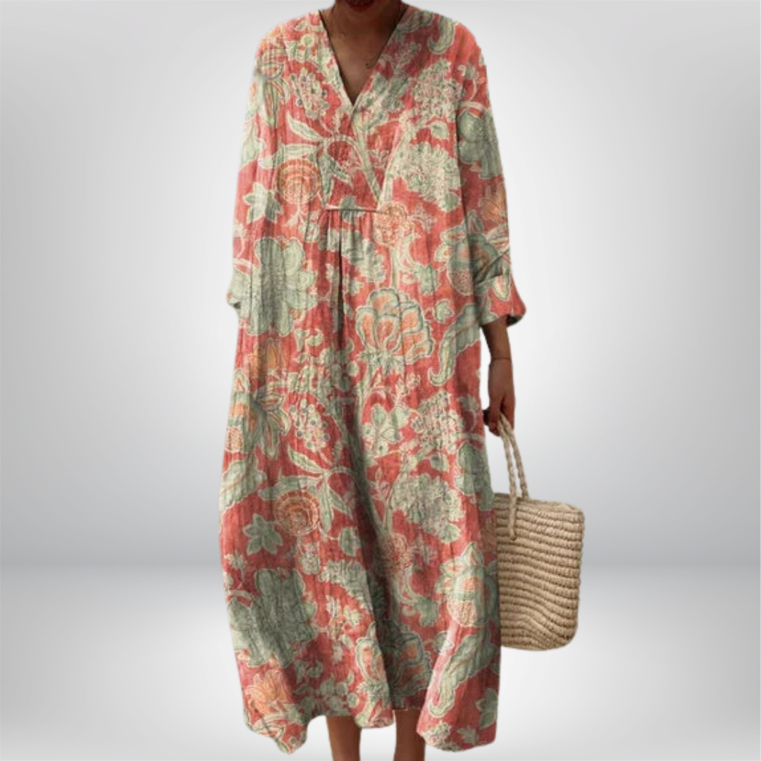 Elin | Vintage Kwiatowa Kjole