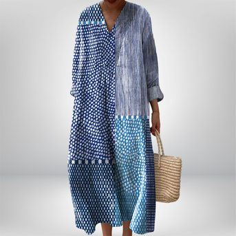 Aneta | Elegant Geometrisk Kjole