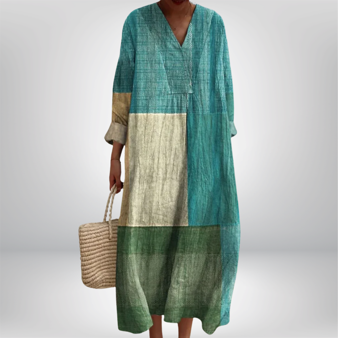 Monika | Elegant Geometrisk Kjole