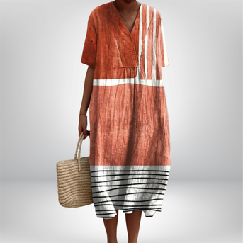 Dorota | Elegant Geometrisk Kjole