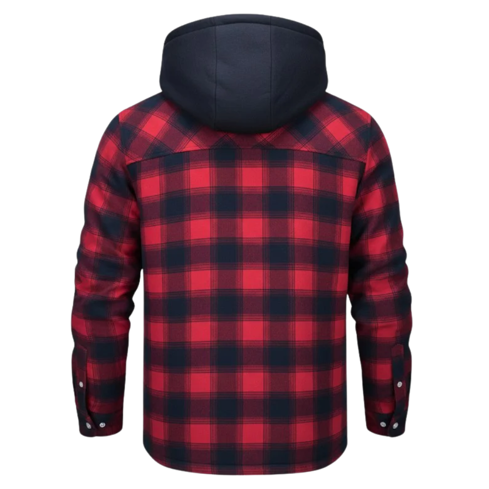 Julius™ | Tjekket jakke med lynlås