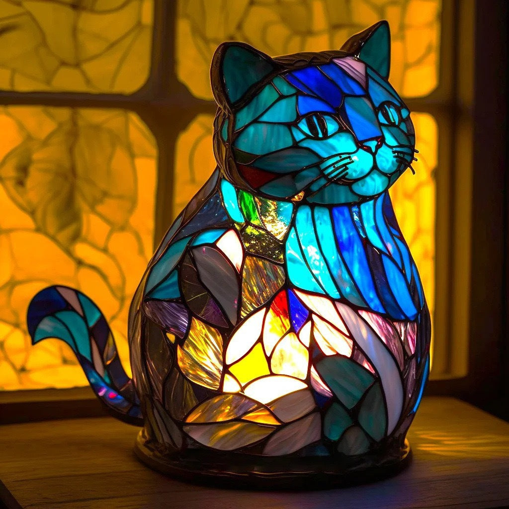 Nala | Magisk Lampe til Katte i Glas med Farve