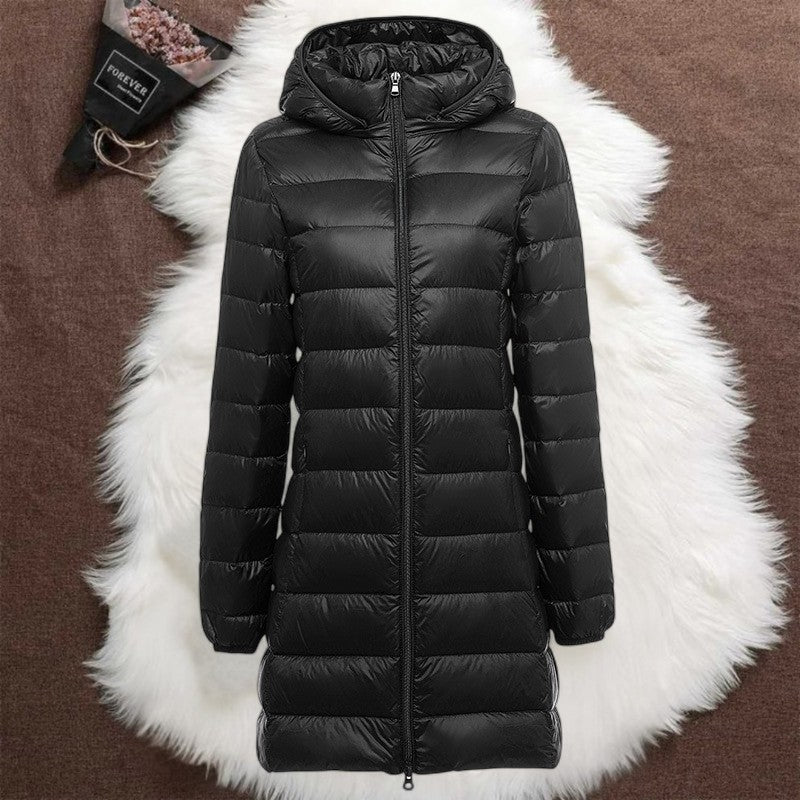 Helsa Lang Dunjakke | Sort